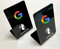 Google Review Card NFC NTAG 213 NTAG 215 Support en plastique pour Ins/Facebook/Yelp/Tripadvisor Restaurant