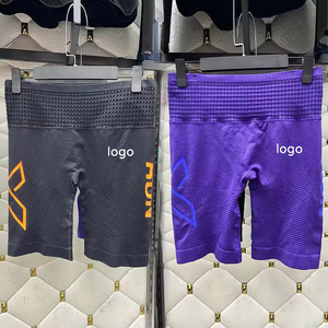 Shorts Deportivos de Cintura Alta con Logotipo Personalizado, Leggings Elásticos para Gimnasio, Shorts de Ciclismo para Mujer - Product Image 1