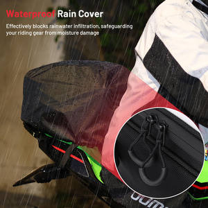 Bolsa Trasera para Casco de Motocicleta de Cuero Fastrider, 45L, Impermeable, Resistente a la Lluvia, Equipaje de Viaje - Product Image 6