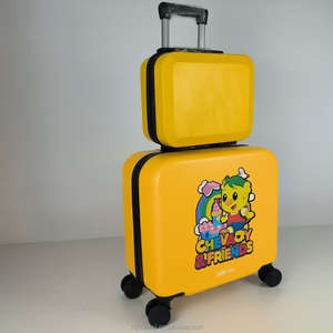 Ensemble de bagages de voyage à roulettes légers à roulettes bagage à main de couleur personnalisée <span class=keywords><strong>valise</strong></span> à impression ABS avec sac à main - Product Image 2
