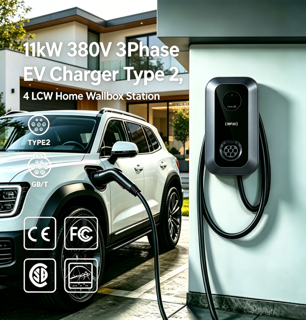 New Putainen 11kW 16A 380V AC Wallbox EV Charger Type 2 Interface Made in Guangdong China for Home and Commercial Use