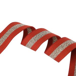 High Quality Custom Logo Herringbone Eco-Friendly Fabric Narrow <b>Webbing</b> Belt Material <b>Webbing</b> Polyester - Product Image 3