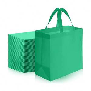 Wholesale Reusable Non-Woven Handled Grocery <b>Bags</b> with Shoulder Closure Flat Pocket & Custom Logo for Advertising <b>Gifts</b> Storage - Product Image 2