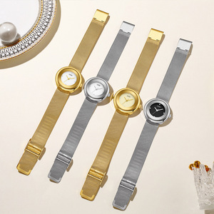 Reloj de pulsera de malla avanzado para mujer, reloj de lujo ligero para mujer, reloj de cuarzo impermeable para mujer - Product Image 4
