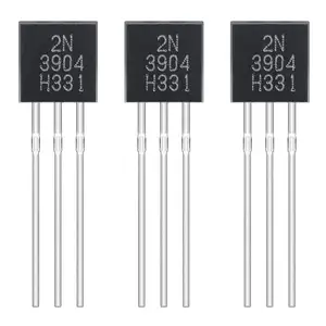 2N3904 Transistors Silicium NPN Transistor amplificateur à usage général TO-92 60V 200mA (paquet de 200 pièces)