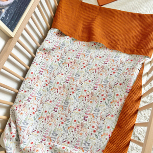 Personalized Toddler Cotton Waffle Muslin <strong>Baby</strong> Blanket Stroller Crib Bed Soft Newborn Receiving Swaddle Blankets to Embroider - Product Image 5