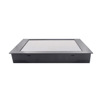 Moniteur tactile industriel à cadre ouvert de 17 pouces, résistif, pour panneaux CNC, noir, interface USB/série, rapport d'aspect 5:4