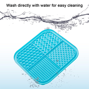 Portable Solid Pattern Treats Suitable Pet Lick <b>Mat</b> Anti-Choking Eco-Friendly Easy Cleanup <b>Silicone</b> Slow Feeder with Suction Cup - Product Image 5