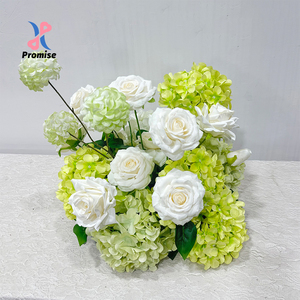 ของตกแต่งโต๊ะเค้กงานแต่งงาน ผ้าไหมสีขาวเขียวสะอาดตา ทันสมัย เหมาะสำหรับตรุษจีนและเทศกาลเปิดเทอม - Product Image 1