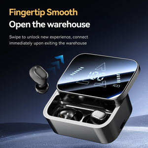 Audífonos Intrauditivos Inalámbricos BT V5.4 TWS con Cancelación de Ruido, Micrófonos, Bajos Estéreo, Resistentes al Agua, Mini Audífonos con Pantalla Digital - Product Image 6