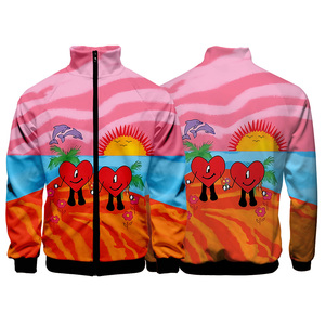 Chaquetas Fitspi Bad Bunny, Ropa Urbana Harajuku, Abrigos Hip Hop, Sudaderas con Capucha, Impresión 3D, Un Verano Sin Ti, Chaquetas de Béisbol - Product Image 3