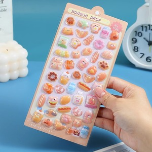 Adesivi Tridimensionali a Cartone Animato, <span class=keywords><strong>Animali</strong></span> Carini, Vivaci e Creativi in PVC, Divertenti Adesivi 3D Trasparenti per Ragazze - Product Image 1