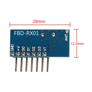 Nuevo Módulo Receptor Inalámbrico RX480E-4 DC 3.3-5V de 433Mhz con Decodificación, Sin Plomo/RoHS - Product Image 5