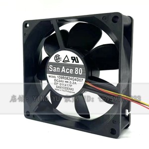 ซันโย ซันเอซ 80 109R0824G4D07 24V 0.2A พัดลมแกน 80 มม. สำหรับระบายความร้อนอินเวอร์เตอร์ - Product Image 2