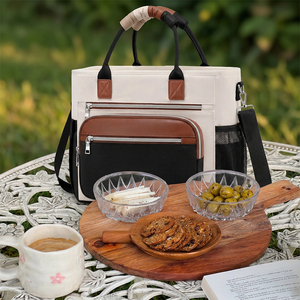 Sac à dos isotherme recyclable 13L, design pliable, étanche, anti-fuite, ouverture large, plusieurs poches pour <span class=keywords><strong>vin</strong></span> et aliments - Product Image 6