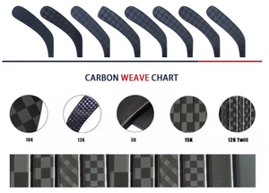 RY Pro カーボンファイバー フライライトシャフト アイスホッケー スティック 中国メーカーの高性能 100-150cm パッケージ付き - Product Image 6