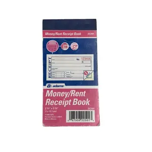 OEM good quality money rent receipt book with 2 parts carbonless paper