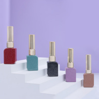 Flacon vide de 12 ml pour vernis gel de marque de luxe, avec bouchon pinceau, fournisseur OEM ODM, usine de flacons en verre pour huile à ongles