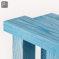Tabouret long minimaliste moderne en bois massif, table basse et thé adapté aux meubles de salon durables dans les maisons ou les hôtels