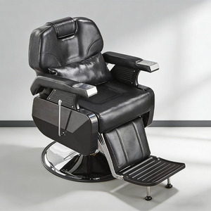 Sillón de Barbero Hidráulico <span class=keywords><strong>Reclinable</strong></span> de Nuevo Diseño, de Dos Niveles, Estilo Vintage, para Peluquería, Salón de Belleza - Product Image 2
