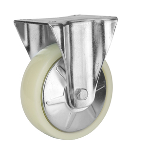 5 pouces En Fonte <span class=keywords><strong>Chariot</strong></span> En Métal Blanc Pp Europe Type <span class=keywords><strong>Roulette</strong></span> - Product Image 2