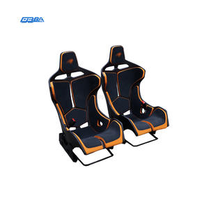 Asientos OEM de fibra de carbono naranja-amarillo para autos McLaren 720S 540C 650S MSO Senna con tela Alcántara - Product Image 2