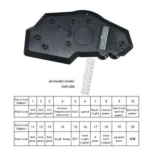 Medidor digital LCD para motocicleta velocímetro digital tacómetro para <span class=keywords><strong>moto</strong></span> para <span class=keywords><strong>Kawasaki</strong></span> <span class=keywords><strong>Ninja</strong></span> <span class=keywords><strong>300</strong></span> Z Z300 4tak - Product Image 3