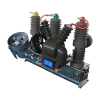 Sectionnaliseur de défaut sous vide extérieur triphasé ZW32-12F 50/60Hz 20/25kA 12kV, relais de réenclenchement automatique intelligent monté sur poteau