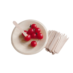 Venta al por mayor sano respetuoso del medio ambiente desechables de madera Natural de madera de la placa platos - Product Image 2