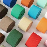 Cinta Elástica de Jacquard Personalizada de Poliéster/Nailon 66 de Color Sólido con Logotipo Personalizado