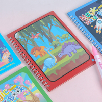 4 Libros Mágicos de Agua, Juguetes Educativos para Niños, Libros para Colorear con Agua, Libros de Dibujo Mágicos