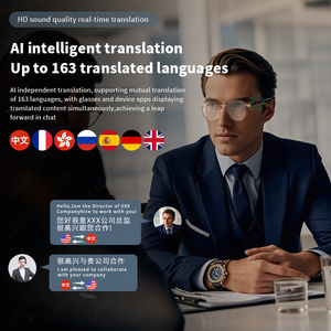 LIGE BWW100 gafas inteligentes respuesta teléfono Ai traducción inteligente asistente de voz Anti-Luz Azul escuchar música UV400 gafas de sol - Product Image 5