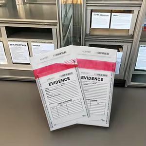 Sac de preuve de sécurité de haute qualité avec surface d'écriture <span class=keywords><strong>pour</strong></span> le numéro de cas Date Information Enquête de <span class=keywords><strong>police</strong></span> Utilisation - Product Image 1