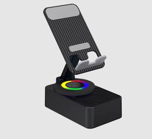 360 Degree Rotating 3-in-1 Wireless for <b>Speaker</b> with Charging Dock Phone <b>Stand</b> Car Mount - Product Image 4