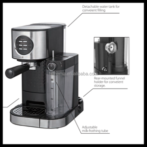 Thema Nouvelle Arrivée Offre Spéciale 2in1 Haute Pression Espresso Café <span class=keywords><strong>Et</strong></span> Lait Machine Maker Avec Lait Boîte Cruche Réservoir Mousse Mousse Maker - Product Image 5