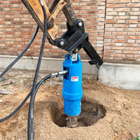 Foreuse hydraulique pour pelle de 1,5 à 3 tonnes, accessoire de forage pour excavatrice, fournisseur de foreuses pour pieux et trous de poteaux pour mini-chargeuses