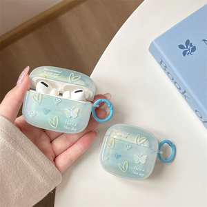 Pequeña mariposa de amor adecuada para <span class=keywords><strong>AirPods</strong></span> 1st Generation 2nd New 3 4 Pro Pro2 Funda protectora para auriculares Funda inalámbrica para <span class=keywords><strong>AirPods</strong></span> - Product Image 5