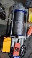 Nouveau treuil électrique léger 220V, palan à câble portable avec télécommande, petit équipement de levage domestique, construction en acier
