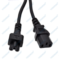 2 in 1 Flat Nema 5-15P Plug to IEC 320 C13 C5 Y Splitter Power Cord/Cable Environ 50CM