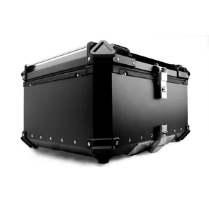 Trunks de aluminio para motocicleta, caja lateral trasera para comida, entrega de alimentos, 100l, más ahorro