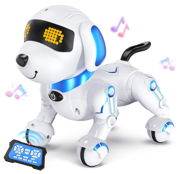 17-Function Remote Control Smart Robot Dog Toy Easter Programmable Interactive Robotic Pet for Kids 6+ Years Old