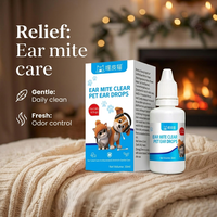 Nettoyant auriculaire doux sans alcool pour animaux de compagnie, pH neutre équilibré, sans PG, adapté aux chiots et aux chatons (OEM/ODM)