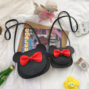Wholesale Pu Leather Girls Princess Mini Sling Bowknot Shoulder Cartoon <strong>Mouse</strong> Shape Kid <strong>Purses</strong> - Product Image 2