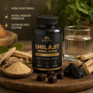 <strong>Shilajit</strong> Resin Glass Jar Fulvic Acid Paste Halal ISO 22000 for Energy and Stamina Support HACCP OEM Private Label ODM Oazvita - Product Image 3