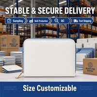 Dompet Kulit PU Premium untuk Wanita, Dompet Mewah dengan Ritsleting, Kapasitas Besar, Clutch Wanita, Grosir, Logo Custom