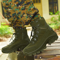 Sepatu Taktis Kain Suede Oxford Buatan Produsen Khusus, Ringan, Bernapas, Anti Air, Resleting Samping, Sol TPR