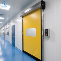 Porte rapide en PVC sur mesure avec fermeture éclair, auto-réparable, pour atelier et salle blanche