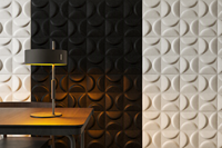 Panneau acoustique en fibre de polyester moderne géométrique 3D, réduction du bruit, design écologique pour l'école, la maison, le bureau, l'appartement, la chambre