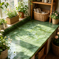 YDSTONE Design moderne Pierre naturelle Marbre transparent Onyx vert pour mur de salle de bain et plan de travail de cuisine