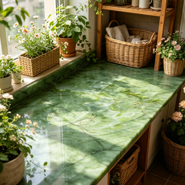 YDSTONE Modern Design Natural Stone Transparent Marble Green Onice Onyx for Bathroom Wall Kitchen Countertop
